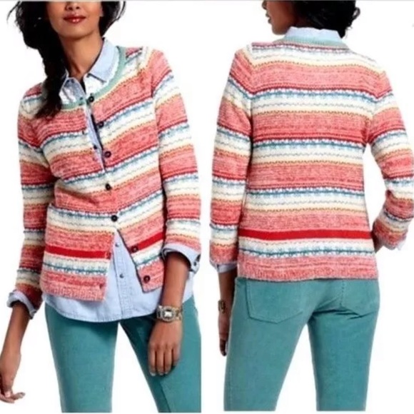 Anthropologie Sweaters - Anthropologie Sparrow Marna FairIsle Wool Cardigan